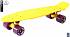 Скейтборд виниловый Y-Scoo Fishskateboard 22" 401-Y с сумкой, желто-фиолетовый  - миниатюра №1